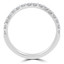 Round Diamond Semi-Eternity Wedding Band Ring in White Gold (MVSXB0053-W)