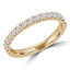 Round Diamond Semi-Eternity Wedding Band Ring in Yellow Gold (MVSXB0053-Y)