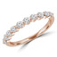 Round Diamond Semi-Eternity Wedding Band Ring in Rose Gold (MVSXB0054-R)