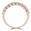 Round Diamond Semi-Eternity Wedding Band Ring in Rose Gold (MVSXB0054-R)