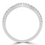 Round Diamond Semi-Eternity Wedding Band Ring in White Gold (MVSXB0055-W)