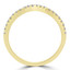 Round Diamond Semi-Eternity Wedding Band Ring in Yellow Gold (MVSXB0055-Y)