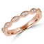 Round Diamond Semi-Eternity Wedding Band Ring in Rose Gold (MVSXB0057-R)