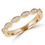 Round Diamond Semi-Eternity Wedding Band Ring in Yellow Gold (MVSXB0057-Y)