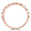 Round Diamond Semi-Eternity Wedding Band Ring in Rose Gold (MVSXB0061-R)