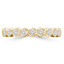 Round Diamond Semi-Eternity Wedding Band Ring in Yellow Gold (MVSXB0061-Y)