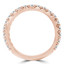 Round Diamond Semi-Eternity Wedding Band Ring in Rose Gold (MVSXB0062-R)