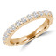 Round Diamond Semi-Eternity Wedding Band Ring in Yellow Gold (MVSXB0062-Y)