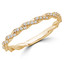 Round Diamond Semi-Eternity Wedding Band Ring in Yellow Gold (MVSXB0064-Y)