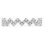 Round Diamond Zigzag Eternity Wedding Band Ring in White Gold (MVSXB0065-W)