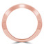 Round Diamond Tiara Semi-Eternity Wedding Band Ring in Rose Gold (MVSXB0066-R)