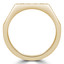 Round Diamond Half Hexagon Semi-Eternity Wedding Band Ring in Yellow Gold (MVSXB0069-Y)