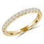 Round Diamond 3/4 Way Semi-Eternity Wedding Band Ring in Yellow Gold (MVSXB0071-Y)