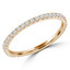 Round Diamond 3/4 Way Semi-Eternity Wedding Band Ring in Yellow Gold (MVSXB0073-Y)