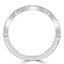 Round Diamond 3/4 Way Semi-Eternity Wedding Band Ring in White Gold (MVSXB0074-W)