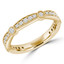 Round Diamond 3/4 Way Semi-Eternity Wedding Band Ring in Yellow Gold (MVSXB0074-Y)