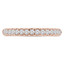 Round Diamond Semi-Eternity Wedding Band Ring in Rose Gold (MVSXB0075-R)
