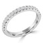 Round Diamond Semi-Eternity Wedding Band Ring in White Gold (MVSXB0075-W)
