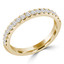 Round Diamond Semi-Eternity Wedding Band Ring in Yellow Gold (MVSXB0075-Y)