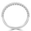 Round Diamond Semi-Eternity Wedding Band Ring in White Gold (MVSXB0076-W)