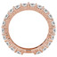 Round Diamond 3/4 Way Semi-Eternity Wedding Band Ring in Rose Gold (MVSXB0078-R)