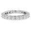 Round Diamond 3/4 Way Semi-Eternity Wedding Band Ring in White Gold (MVSXB0078-W)