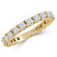 Round Diamond 3/4 Way Semi-Eternity Wedding Band Ring in Yellow Gold (MVSXB0078-Y)