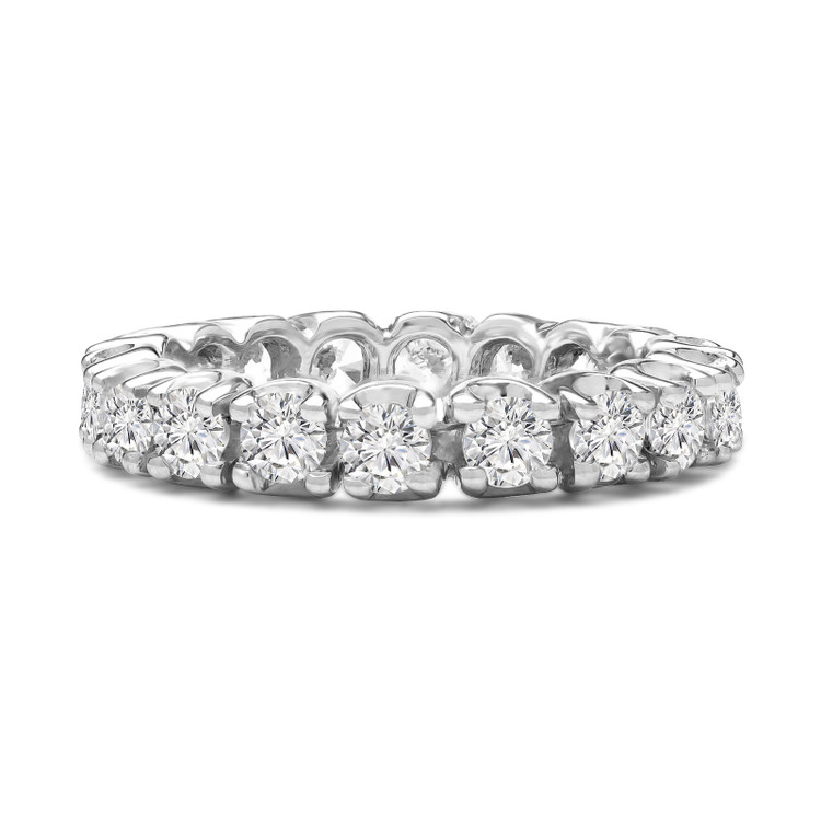 2 2/3 - 3 2/5 CTW Full Eternity Round Diamond Anniversary Wedding Band Ring in White Gold (MVSAR0003-W)