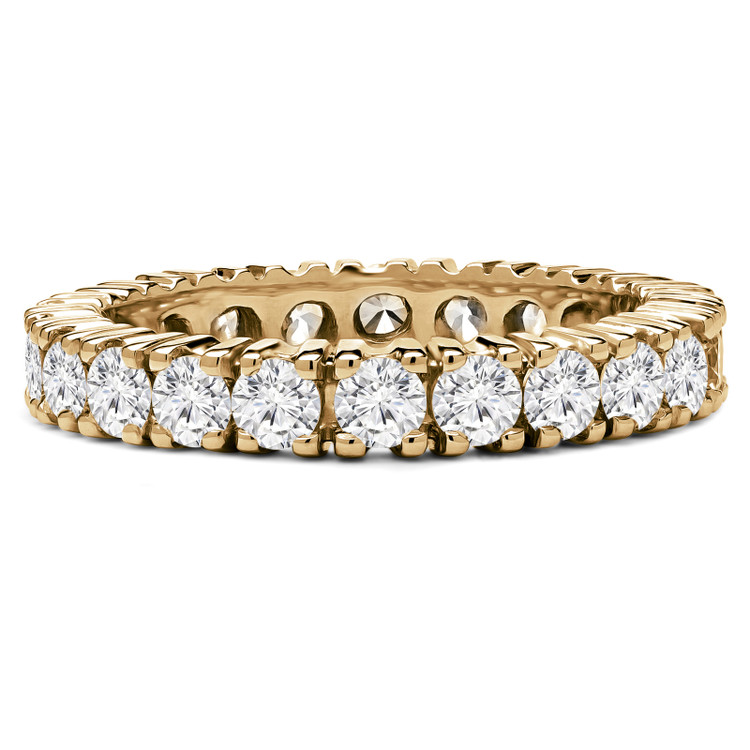 1 2/3 - 2 1/20 CTW Full Eternity Round Diamond Anniversary Wedding Band Ring in Yellow Gold (MVSAR0004-Y)
