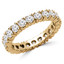 1 2/3 - 2 1/20 CTW Full Eternity Round Diamond Anniversary Wedding Band Ring in Yellow Gold (MVSAR0004-Y)