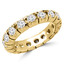 1 1/2 - 1 9/10 CTW Full Eternity Round Diamond Anniversary Wedding Band Ring in Yellow Gold (MVSAR0005-Y)