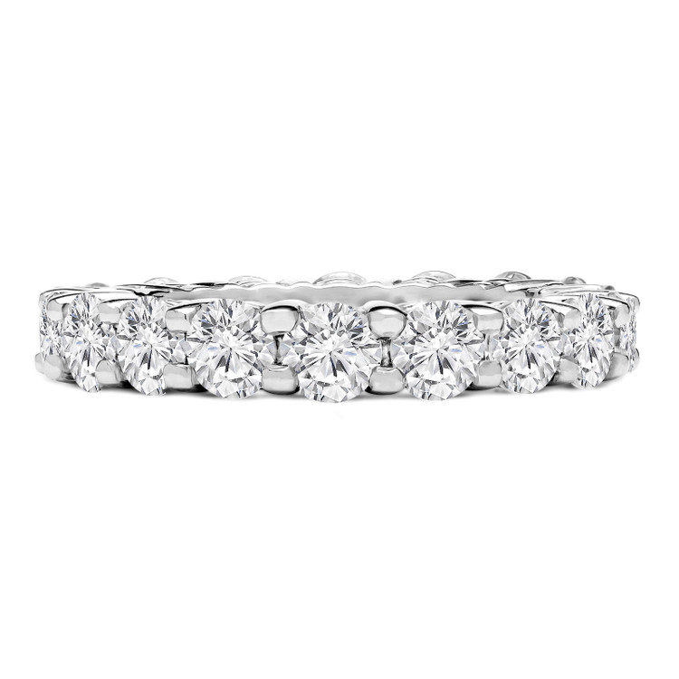 2 3/4 - 3 3/8 CTW Full Eternity Round Diamond Anniversary Wedding Band Ring in White Gold (MVSAR0008-W)