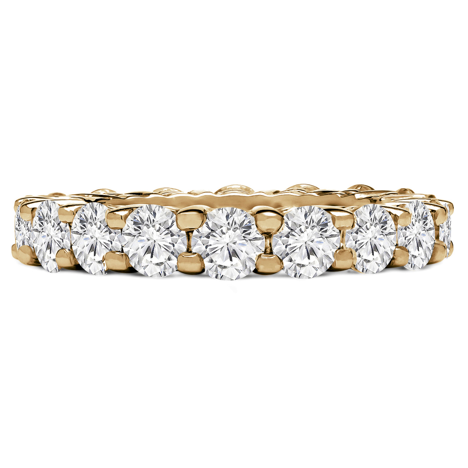 2 3/4 - 3 3/8 CTW Full Eternity Round Diamond Anniversary Wedding Band Ring in Yellow Gold (MVSAR0008-Y)