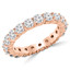 1 1/2 - 1 9/10 CTW Full Eternity Round Diamond Anniversary Wedding Band Ring in Rose Gold (MVSAR0009-R)