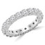 1 1/2 - 1 9/10 CTW Full Eternity Round Diamond Anniversary Wedding Band Ring in White Gold (MVSAR0009-W)