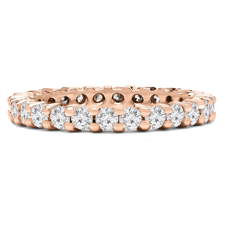 1 - 1 1/6 CTW Full Eternity Round Diamond Anniversary Wedding Band Ring in Rose Gold (MVSAR0011-R)