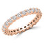 1 - 1 1/6 CTW Full Eternity Round Diamond Anniversary Wedding Band Ring in Rose Gold (MVSAR0011-R)