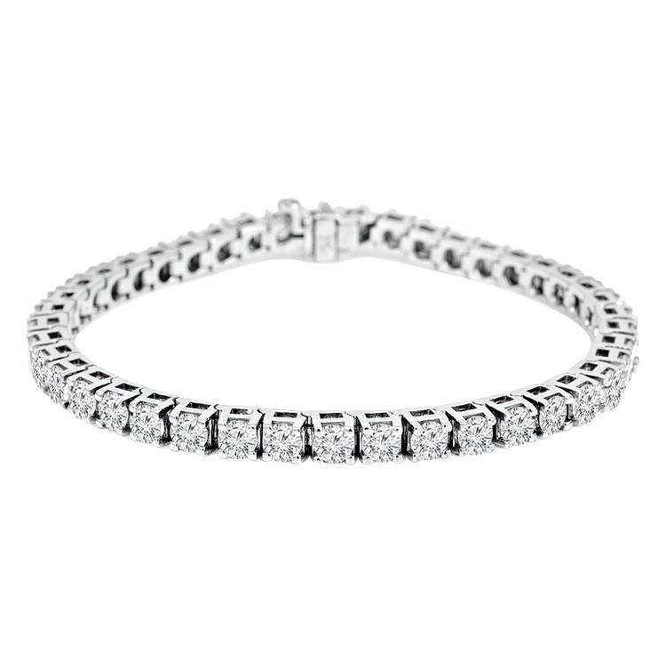 4 2/5 CTW Round Diamond Tennis Bracelet in 14K White Gold (MD220138)