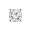 Solitaire Round Diamond 4-Prong Single Mens Stud Earring in 14K Yellow Gold with Screwback (MVSE1001-Y)