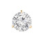 Solitaire Round Diamond 3-Prong Single Mens Martini Stud Earring in 14K Yellow Gold with Screwback (MVSE1006-Y)
