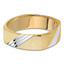6 MM Modern Mens Wedding Band in Two-tone Yellow & White Gold (MDVB1048)