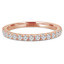 Round Diamond Semi-Eternity Wedding Band Ring in Rose Gold (MVSXB0005-R)