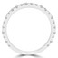 Round Diamond Semi-Eternity Wedding Band Ring in White Gold (MVSXB0005-W)