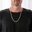 Hollow Rope Chain Necklace in Yellow Gold  (MDVSC0001)