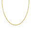 Hollow Diamond Cut Rope Chain Necklace in Yellow Gold  (MDVSC0004)