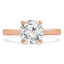 Round Lab Created Diamond Solitaire Engagement Ring in Rose Gold (MVSLG0012-R)