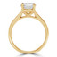 Round Lab Created Diamond Solitaire Engagement Ring in Yellow Gold (MVSLG0012-Y)