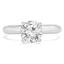 Round Lab Created Diamond Solitaire Engagement Ring in White Gold (MVSLG0013-W)