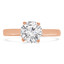 Round Lab Created Diamond Solitaire Engagement Ring in Rose Gold (MVSLG0014-R)