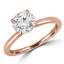 Round Lab Created Diamond Solitaire Engagement Ring in Rose Gold (MVSLG0023-R)